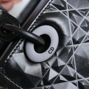 Replica Lady Dior Ultramatte Black Grid ABC 7 Replica Lady Dior Ultramatte Black Grid ABC - top-tier luxury replica shoulder bag