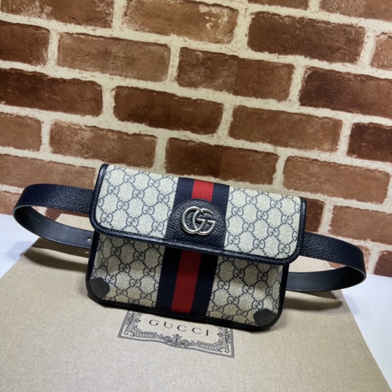 Replica Gucci Ophidia GG Small Waist Blue 1 Replica Gucci Ophidia GG Small Waist Blue - top-tier luxury replica shoulder bag