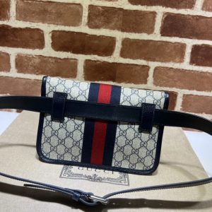 Replica Gucci Ophidia GG Small Waist Blue 5 Replica Gucci Ophidia GG Small Waist Blue - near-authentic luxury replica handbag