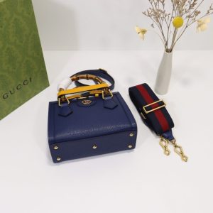 Replica Gucci Diana Small Tote Blue 5 Replica Gucci Diana Small Tote Blue - 1:1 designer replica handbag