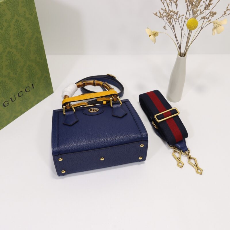 Replica Gucci Diana Small Tote Blue 5 Replica Gucci Diana Small Tote Blue - 1:1 designer replica handbag