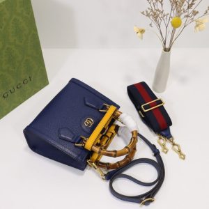 Replica Gucci Diana Small Tote Blue 2 Replica Gucci Diana Small Tote Blue - best-selling designer handbag dupe