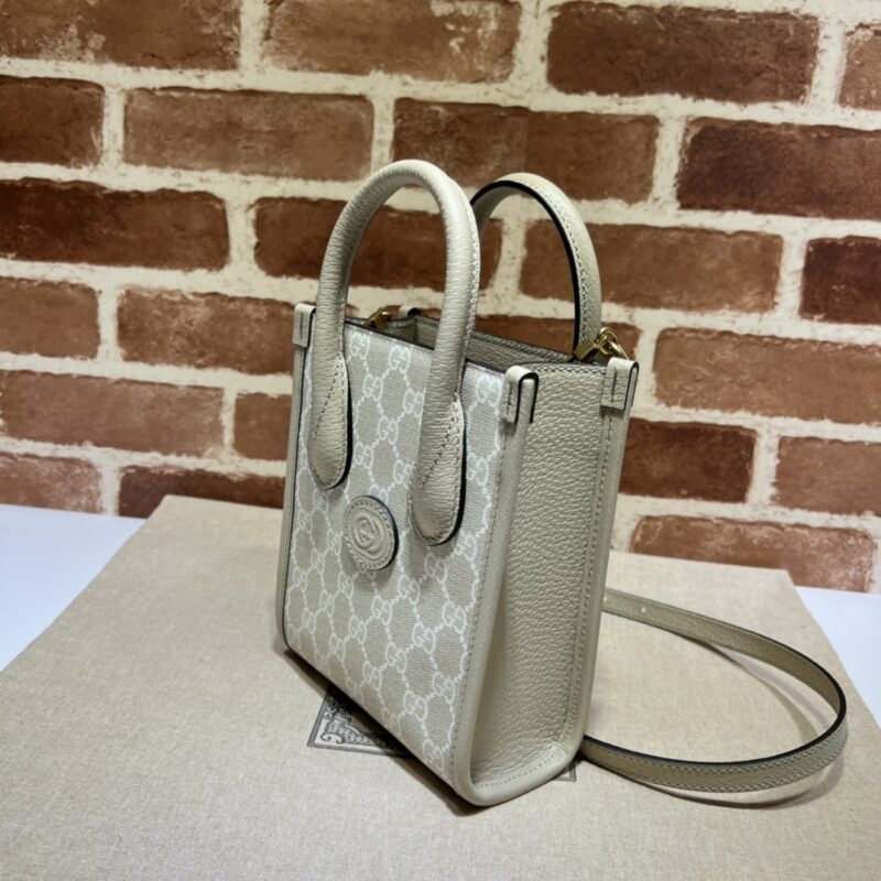 Replica Gucci Ophidia Mini Tote Bag White 2 Replica Gucci Ophidia Mini Tote Bag White - realistic designer-inspired fake bag