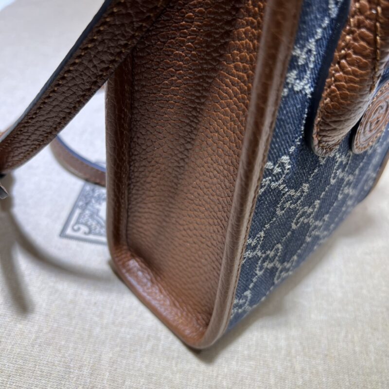 Replica Gucci Ophidia Mini Tote Bag Blue Denim 5 Replica Gucci Ophidia Mini Tote Bag Blue Denim - near-authentic luxury replica handbag