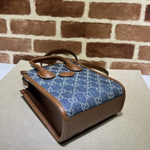 Replica Gucci Ophidia Mini Tote Bag Blue Denim 7 Replica Gucci Ophidia Mini Tote Bag Blue Denim - authentic-look luxury purse replica