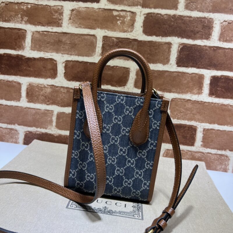 Replica Gucci Ophidia Mini Tote Bag Blue Denim 10 Replica Gucci Ophidia Mini Tote Bag Blue Denim - near-authentic luxury replica handbag