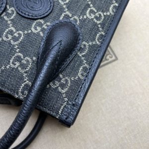 Replica Gucci Ophidia Mini Tote Bag Black Denim 3 Replica Gucci Ophidia Mini Tote Bag Black Denim - best-selling designer handbag dupe