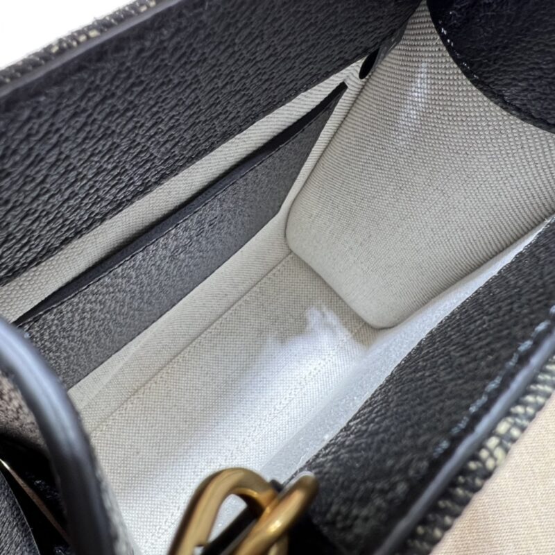 Replica Gucci Ophidia Mini Tote Bag Black Denim 4 Replica Gucci Ophidia Mini Tote Bag Black Denim - premium-grade designer purse dupe
