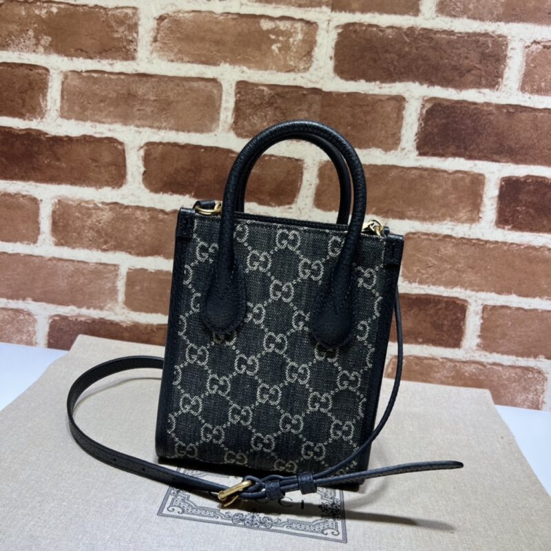 Replica Gucci Ophidia Mini Tote Bag Black Denim 6 Replica Gucci Ophidia Mini Tote Bag Black Denim - top-rated replica designer bag