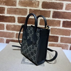 Replica Gucci Ophidia Mini Tote Bag Black Denim 7 Replica Gucci Ophidia Mini Tote Bag Black Denim - high-quality designer bag clone