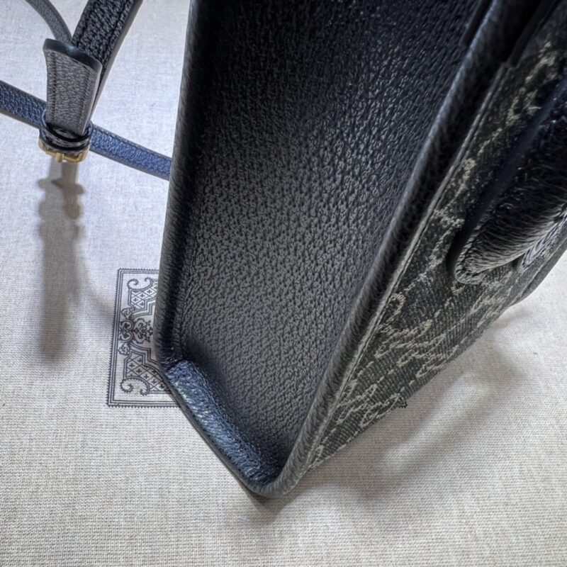 Replica Gucci Ophidia Mini Tote Bag Black Denim 2 Replica Gucci Ophidia Mini Tote Bag Black Denim - premium 1:1 fake handbag model