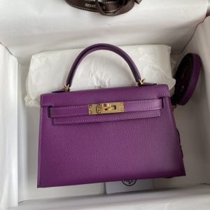 Replica Hermes Kelly Epsom Anemone Purple 1 Replica Hermes Kelly Epsom Anemone Purple - top-tier luxury replica shoulder bag
