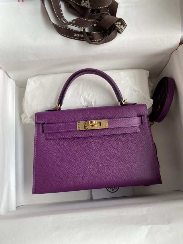 Replica Hermes Kelly Epsom Anemone Purple 1 Replica Hermes Kelly Epsom Anemone Purple - top-tier luxury replica shoulder bag