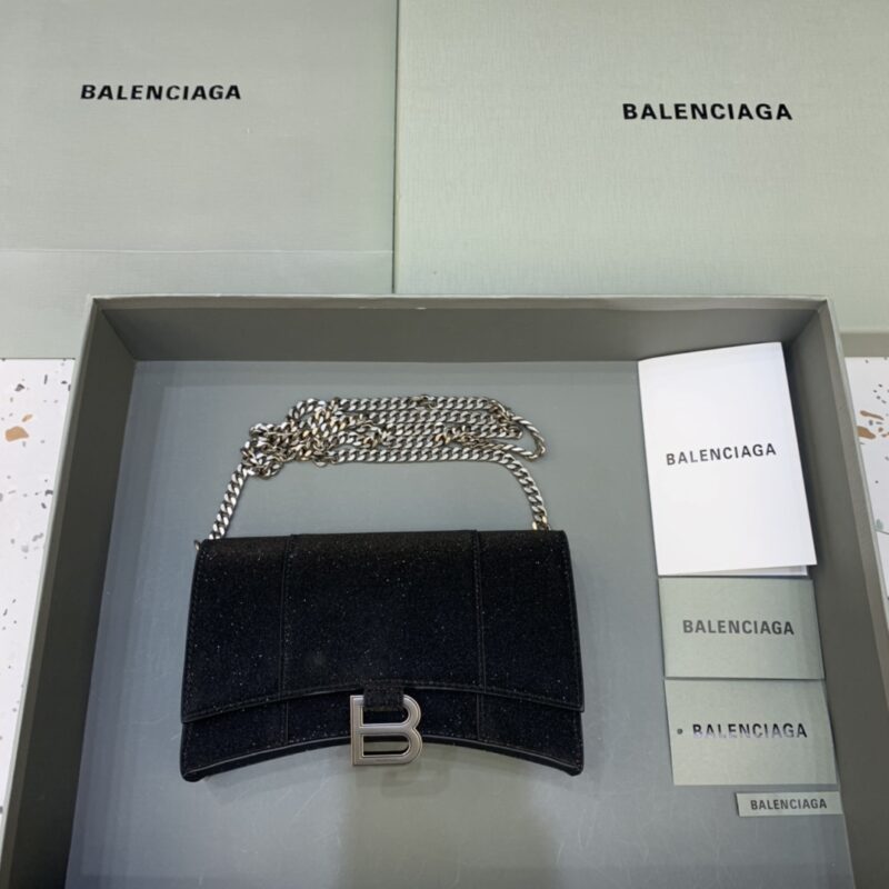 Replica Balenciaga Hourglass On Chain Shine Black 1 Replica Balenciaga Hourglass On Chain Shine Black - realistic designer-inspired fake bag
