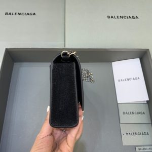Replica Balenciaga Hourglass On Chain Shine Black 7 Replica Balenciaga Hourglass On Chain Shine Black - premium-grade designer purse dupe