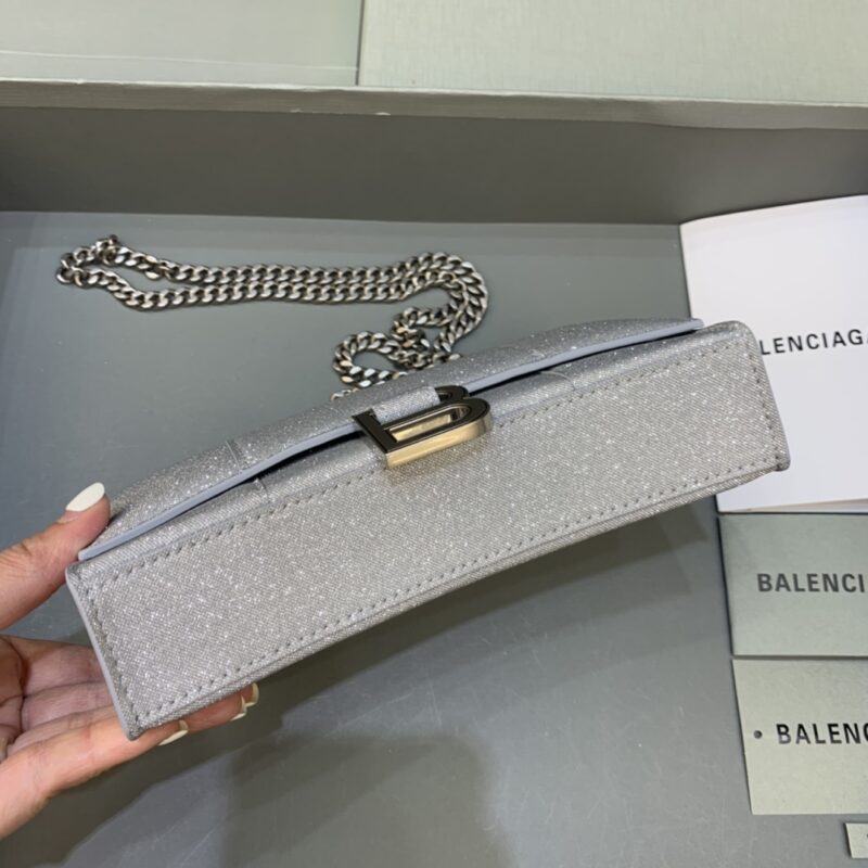 Replica Balenciaga Hourglass On Chain Shine Silver 4 Replica Balenciaga Hourglass On Chain Shine Silver - high-quality designer bag clone