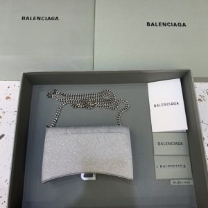 Replica Balenciaga Hourglass On Chain Shine Silver 2 Replica Balenciaga Hourglass On Chain Shine Silver - near-authentic luxury replica handbag