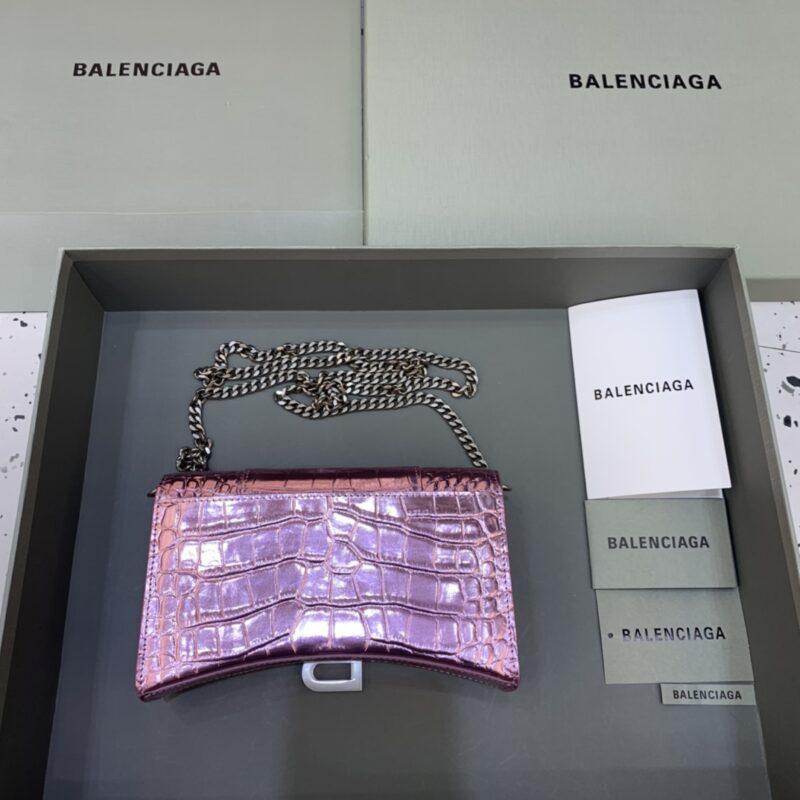 Replica Balenciaga Hourglass On Chain Shine Purple 2 Replica Balenciaga Hourglass On Chain Shine Purple - ultra-realistic fake designer tote