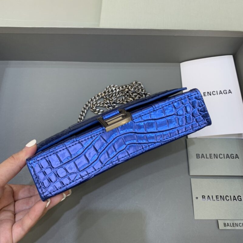 Replica Balenciaga Hourglass On Chain Blue 2 Replica Balenciaga Hourglass On Chain Blue - top-tier luxury replica shoulder bag
