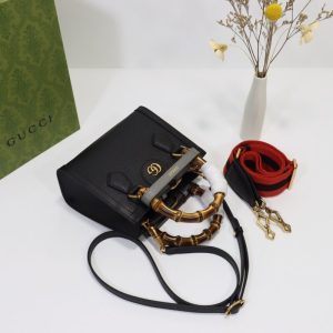 Replica Gucci Diana Small Tote Black - premium-grade designer purse dupe