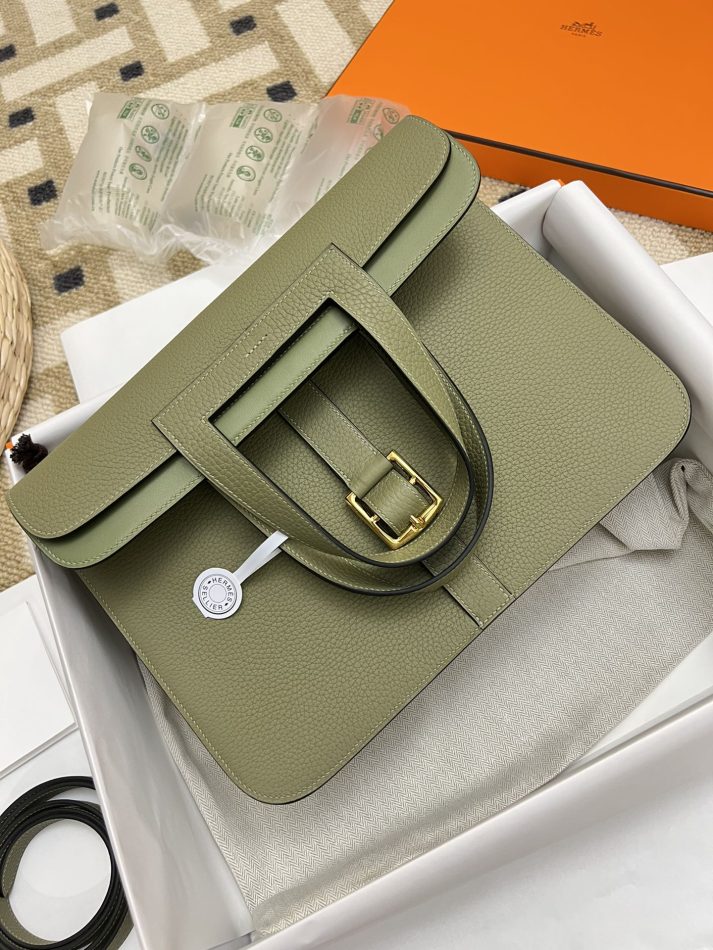 Replica Hermes Halzan Green 1 Replica Hermes Halzan Green - 1:1 designer replica handbag