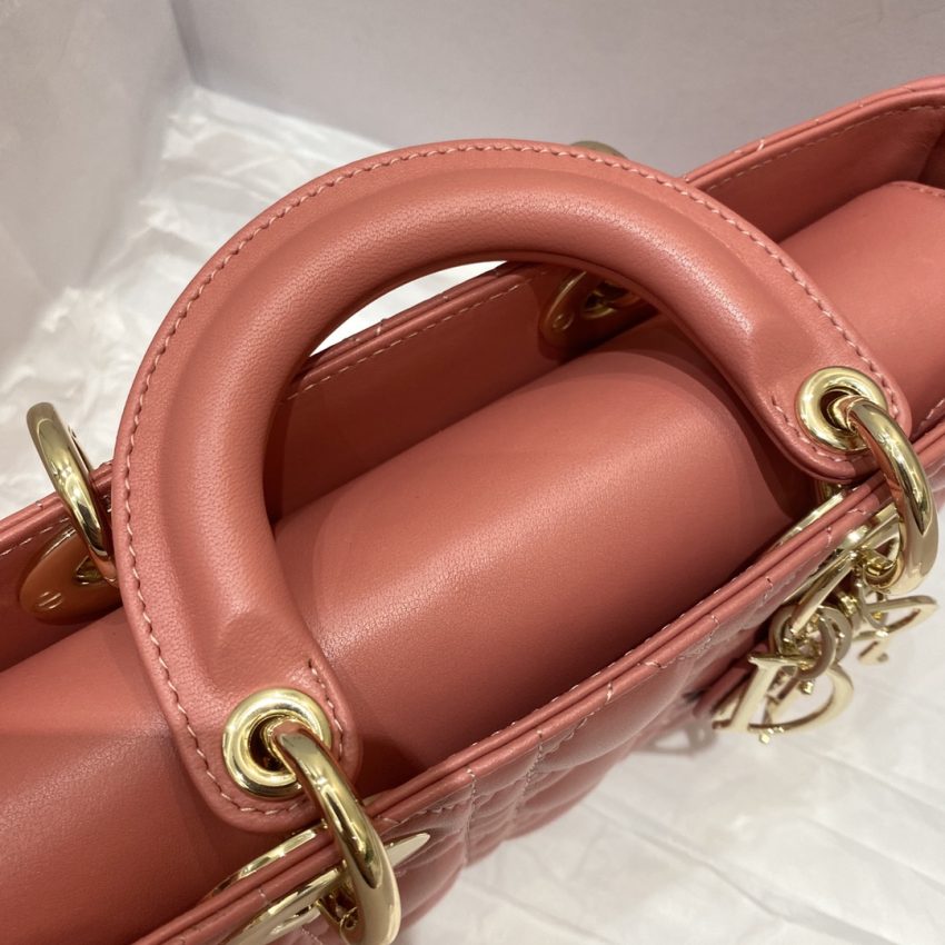 Replica Dior Lady D-Joy Large Bag Coral 4 Replica Dior Lady D-Joy Large Bag Coral - top-tier luxury replica shoulder bag
