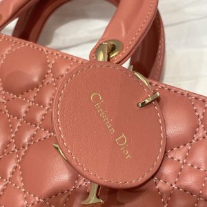 Replica Dior Lady D-Joy Large Bag Coral 5 Replica Dior Lady D-Joy Large Bag Coral - best quality luxury bag dupe