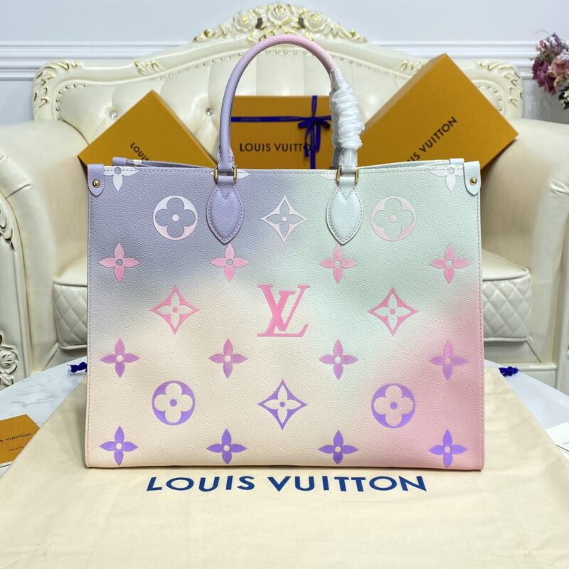 Replica LV OnTheGo Large Purple 1 Replica LV OnTheGo Large Purple - ultra-realistic fake designer tote