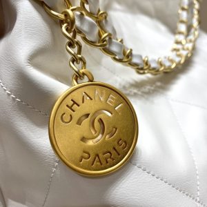 Replica CHANEL 22 Medium Handbag White 6 Replica CHANEL 22 Medium Handbag White - elite superclone designer purse