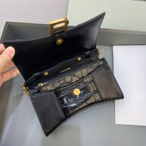 Replica Balenciaga Hourglass On Chain Black 2 Replica Balenciaga Hourglass On Chain Black - high-end fake designer purse