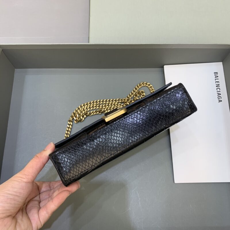 Replica Balenciaga Hourglass On Chain Black 4 Replica Balenciaga Hourglass On Chain Black - high-accuracy replica luxury purse