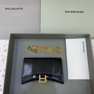 Replica Balenciaga Hourglass On Chain Black 1 Replica Balenciaga Hourglass On Chain Black - realistic designer-inspired fake bag