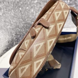 Replica Dior Saddle Bag Brown Triangle 5 Replica Dior Saddle Bag Brown Triangle - elite superclone designer purse