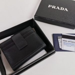 Replica Prada Saffiano Two Fold Wallet Silver 2 Replica Prada Saffiano Two Fold Wallet Silver - realistic designer-inspired fake bag