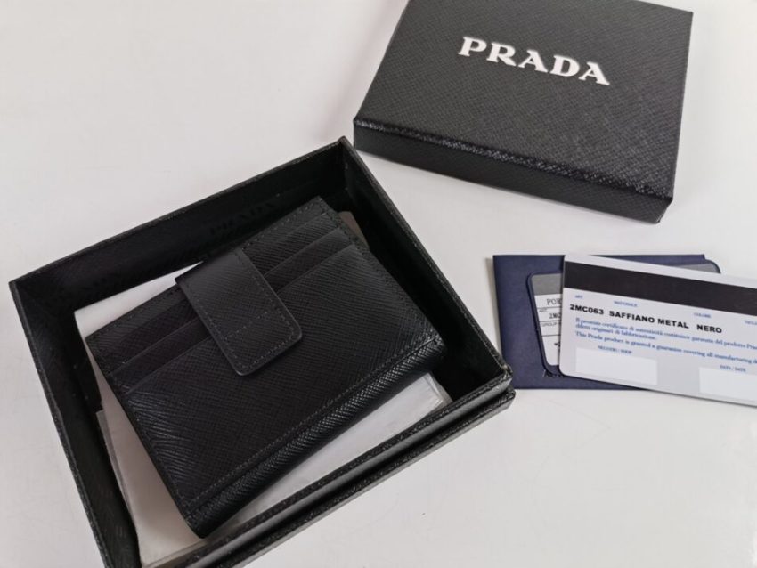 Replica Prada Saffiano Two Fold Wallet Silver 2 Replica Prada Saffiano Two Fold Wallet Silver - realistic designer-inspired fake bag