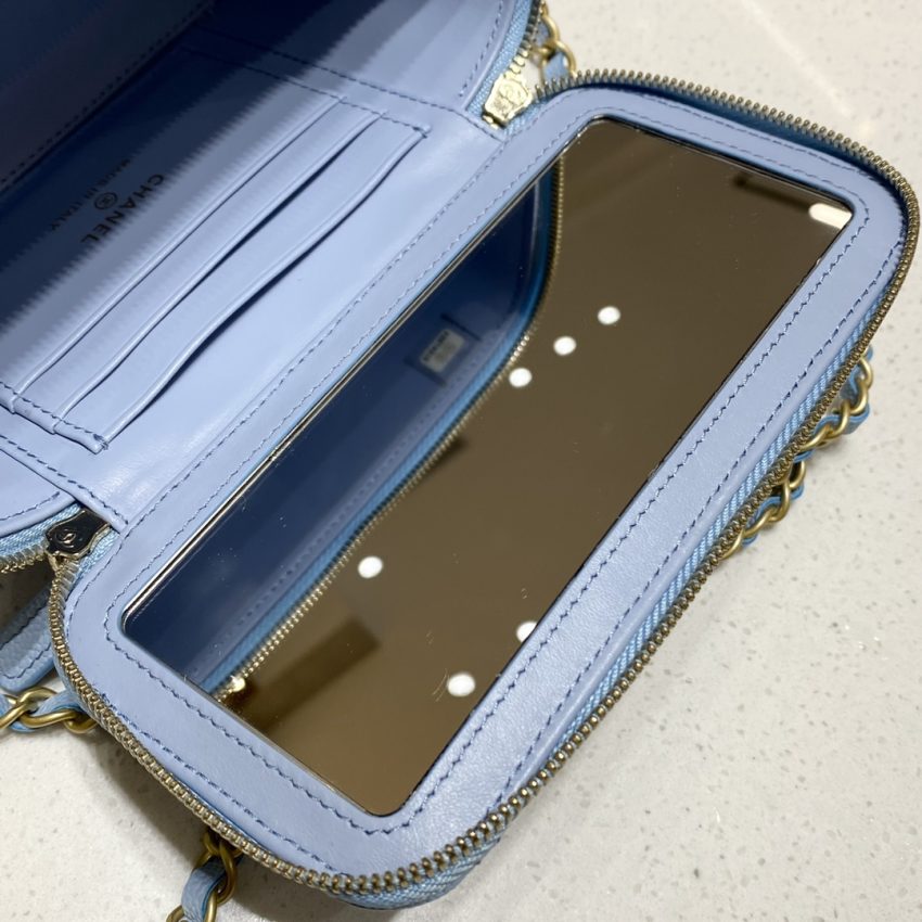 Replica CHANEL 22S Handle Box Bag Blue 2 Replica CHANEL 22S Handle Box Bag Blue - ultra-realistic fake designer tote