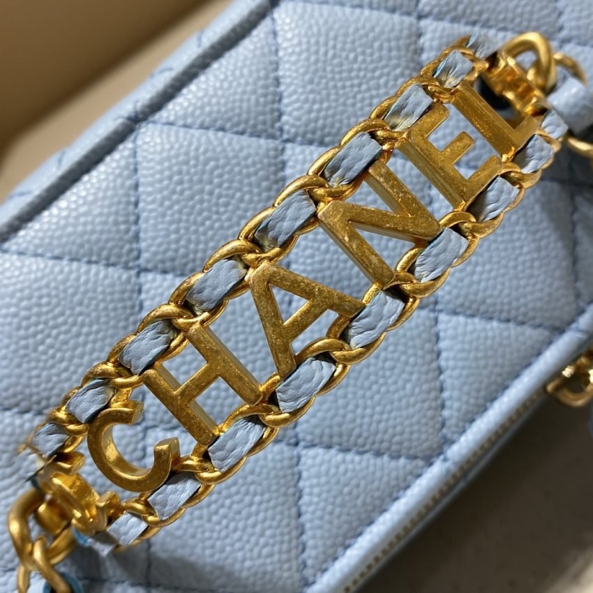 Replica CHANEL 22S Handle Box Bag Blue 5 Replica CHANEL 22S Handle Box Bag Blue - 1:1 designer replica handbag