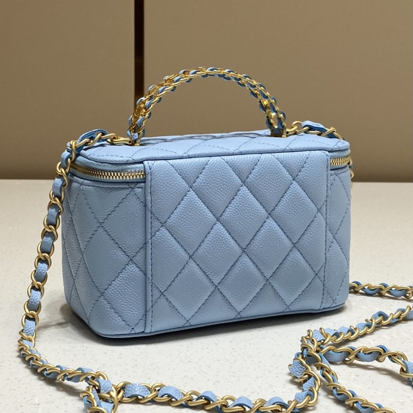 Replica CHANEL 22S Handle Box Bag Blue 6 Replica CHANEL 22S Handle Box Bag Blue - high-accuracy replica luxury purse