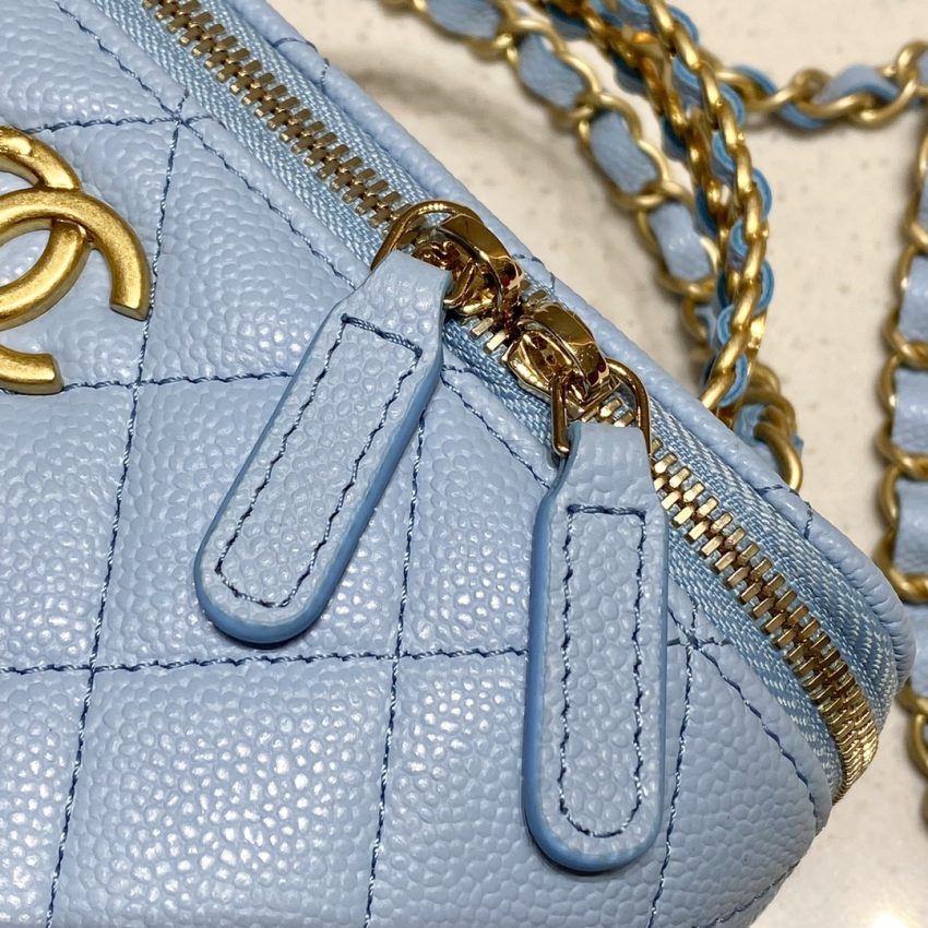 Replica CHANEL 22S Handle Box Bag Blue 7 Replica CHANEL 22S Handle Box Bag Blue - premium 1:1 fake handbag model