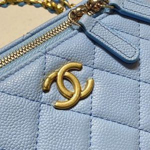 Replica CHANEL 22S Handle Box Bag Blue 8 Replica CHANEL 22S Handle Box Bag Blue - high-quality designer bag clone