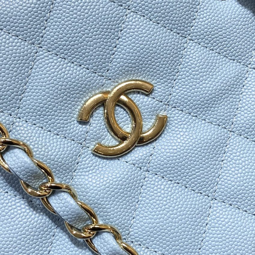 Replica CHANEL 22S Hubo Bag Light Blue 2 Replica CHANEL 22S Hubo Bag Light Blue - high-accuracy replica luxury purse