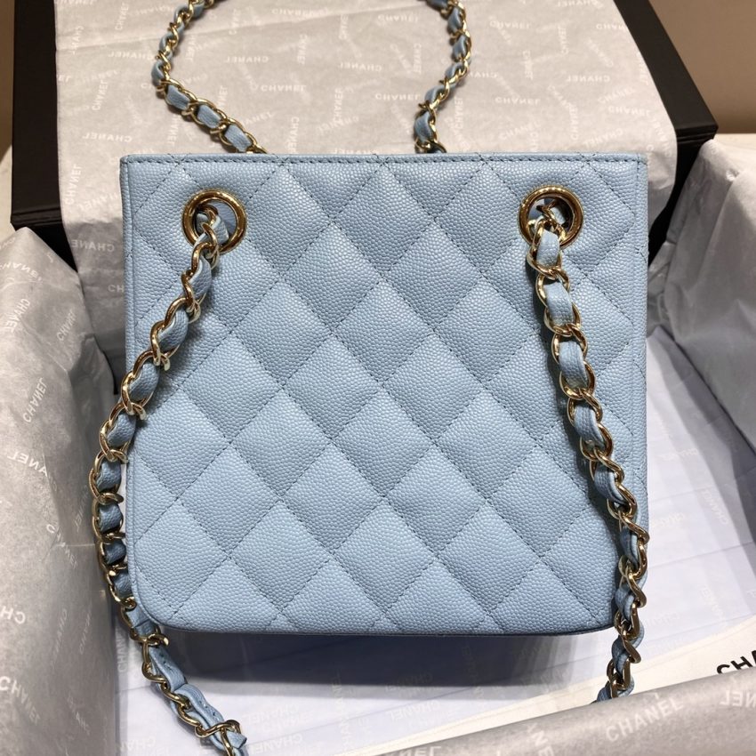 Replica CHANEL 22S Hubo Bag Light Blue 6 Replica CHANEL 22S Hubo Bag Light Blue - high-end fake designer purse