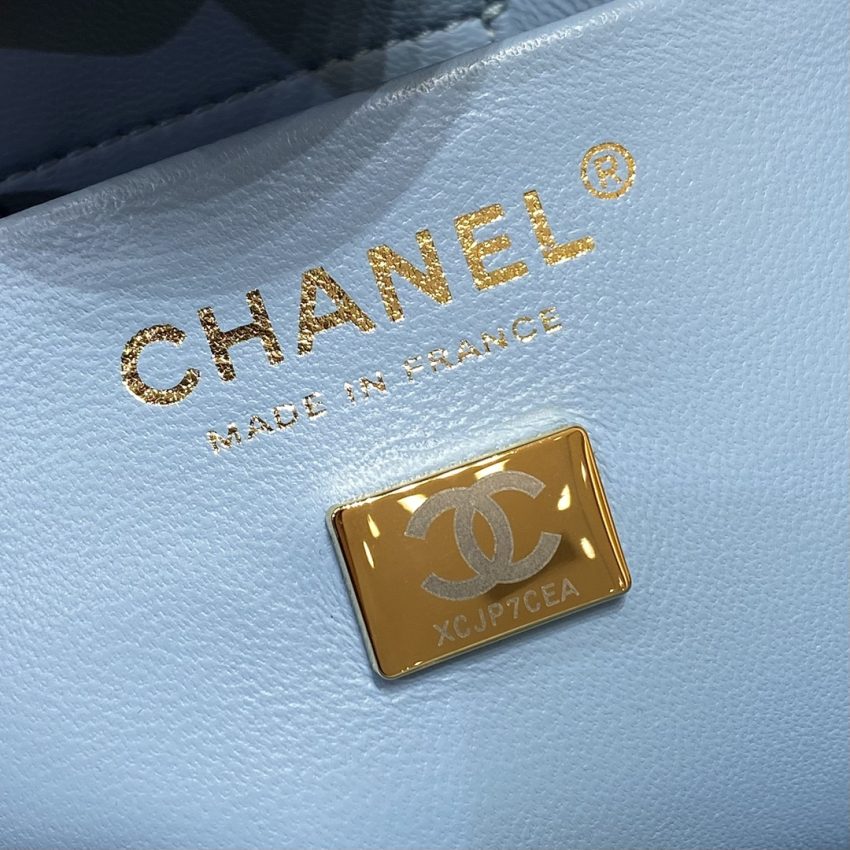 Replica CHANEL 22S Hubo Bag Light Blue 11 Replica CHANEL 22S Hubo Bag Light Blue - authentic-look luxury purse replica
