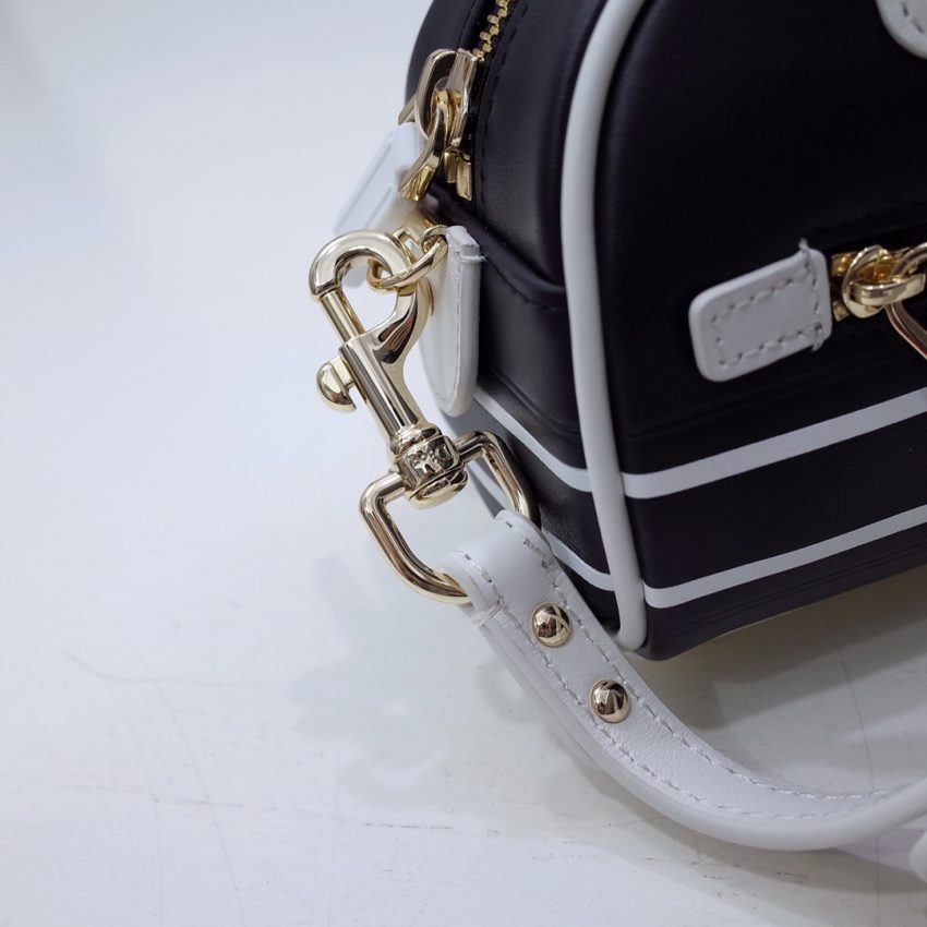 Replica Dior Vibe Zip Bowling Bag Black 2 Replica Dior Vibe Zip Bowling Bag Black - top-tier luxury replica shoulder bag