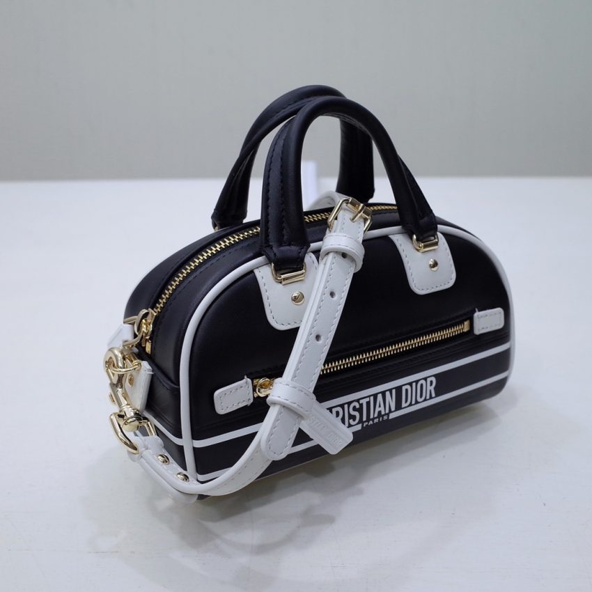 Replica Dior Vibe Zip Bowling Bag Black 9 Replica Dior Vibe Zip Bowling Bag Black - elite superclone designer purse