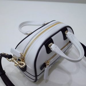 Replica Dior Vibe Zip Bowling Bag White 7 Replica Dior Vibe Zip Bowling Bag White - 1:1 designer replica handbag