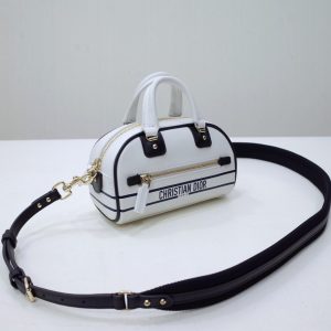 Replica Dior Vibe Zip Bowling Bag White 8 Replica Dior Vibe Zip Bowling Bag White - high-end fake designer purse