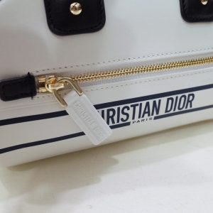 Replica Dior Vibe Zip Bowling Bag White 9 Replica Dior Vibe Zip Bowling Bag White - near-authentic luxury replica handbag
