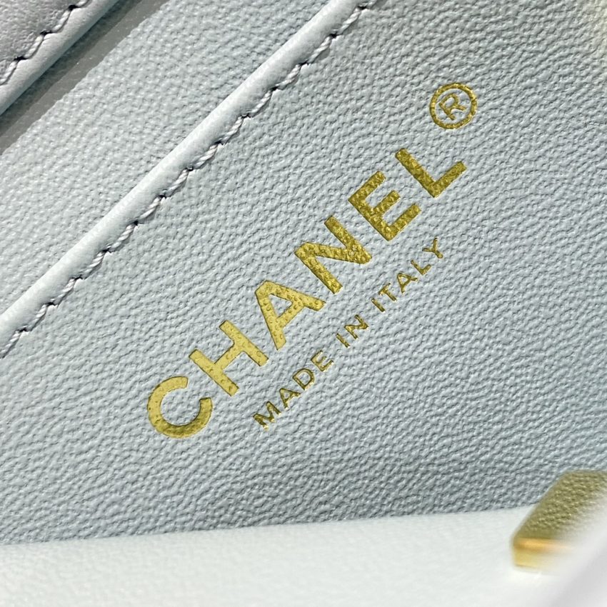 Replica CHANEL 22P Enamel Bag Light Blue 3 Replica CHANEL 22P Enamel Bag Light Blue - realistic designer-inspired fake bag