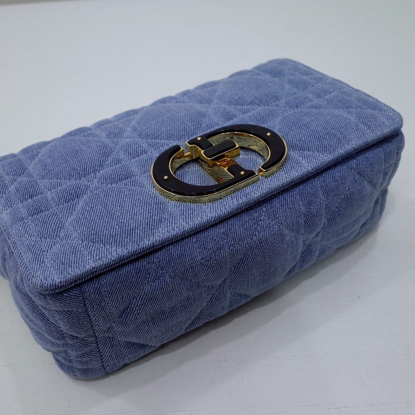 Replica Dior Caro Bag Denim Blue 6 Replica Dior Caro Bag Denim Blue - high-end fake designer purse